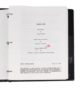 Jurassic Park | Script, Storyboards, and Production Documents