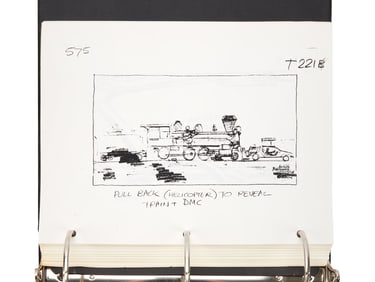 Back to the Future Part III | Train Sequence Storyboard Binder