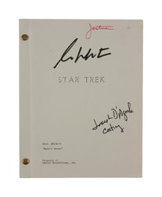 Star Trek: The Original Series | Bob Justman's "Mudd's Woman" Script Signed by William Shatner and
