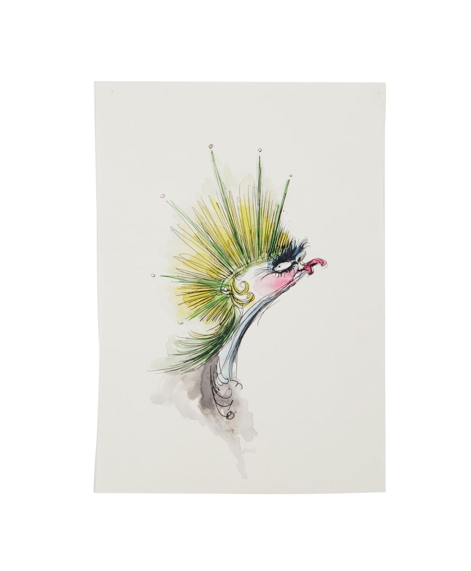 Tim Burton Signed And Drawn Jack Skellington Sketch