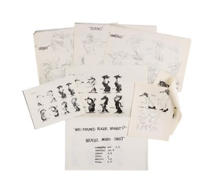 Who Framed Roger Rabbit | Weasel Model Sheet Copies