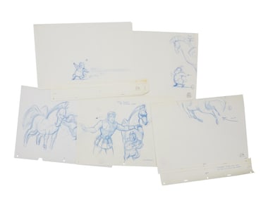 Hercules | Pegasus, Phil, and Hercules Production Artwork