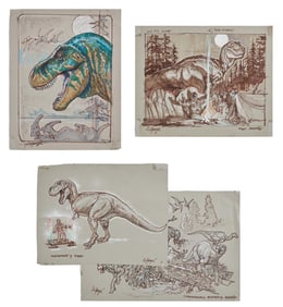 Ellen's Energy Adventure | Signed Dinosaur Concept Sketches