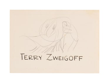 Carl Barks | Original Duck Sketch and Handwritten Letters to Terry Zwigoff