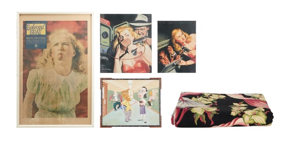 Ghost World | Seymour's (Steve Buscemi) Apartment Set Dressing - Drapes, Poster, and Artwork