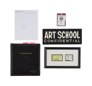Art School Confidential | Production-Used "A Grade" Prop with Director's Leather-Bound Script and
