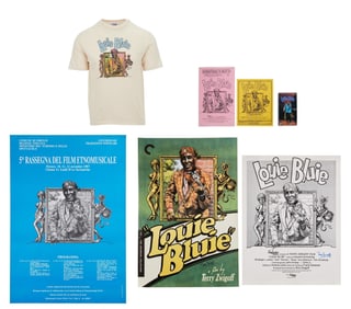 Louie Bluie | Terry Zwigoff Signed Posters with Rare Promo Shirt and Flyers