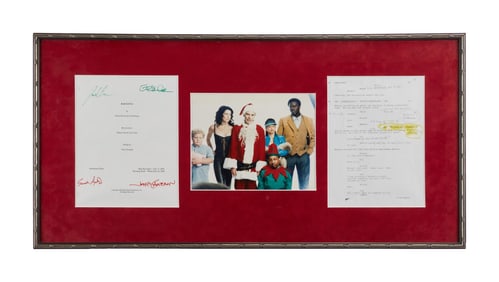 Bad Santa | Framed Signed Script Pages with Director's Crew Jacket