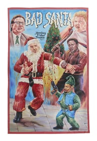 Bad Santa | Deadly Prey Gallery Original Painted Poster