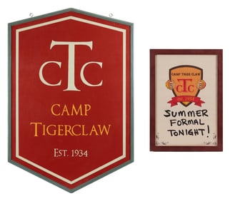 Wet Hot American Summer: First Day of Camp | Two Camp Tigerclaw Signs