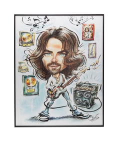 Wet Hot American Summer: First Day of Camp | Framed Memorial Caricature of Eric (Chris Pine)