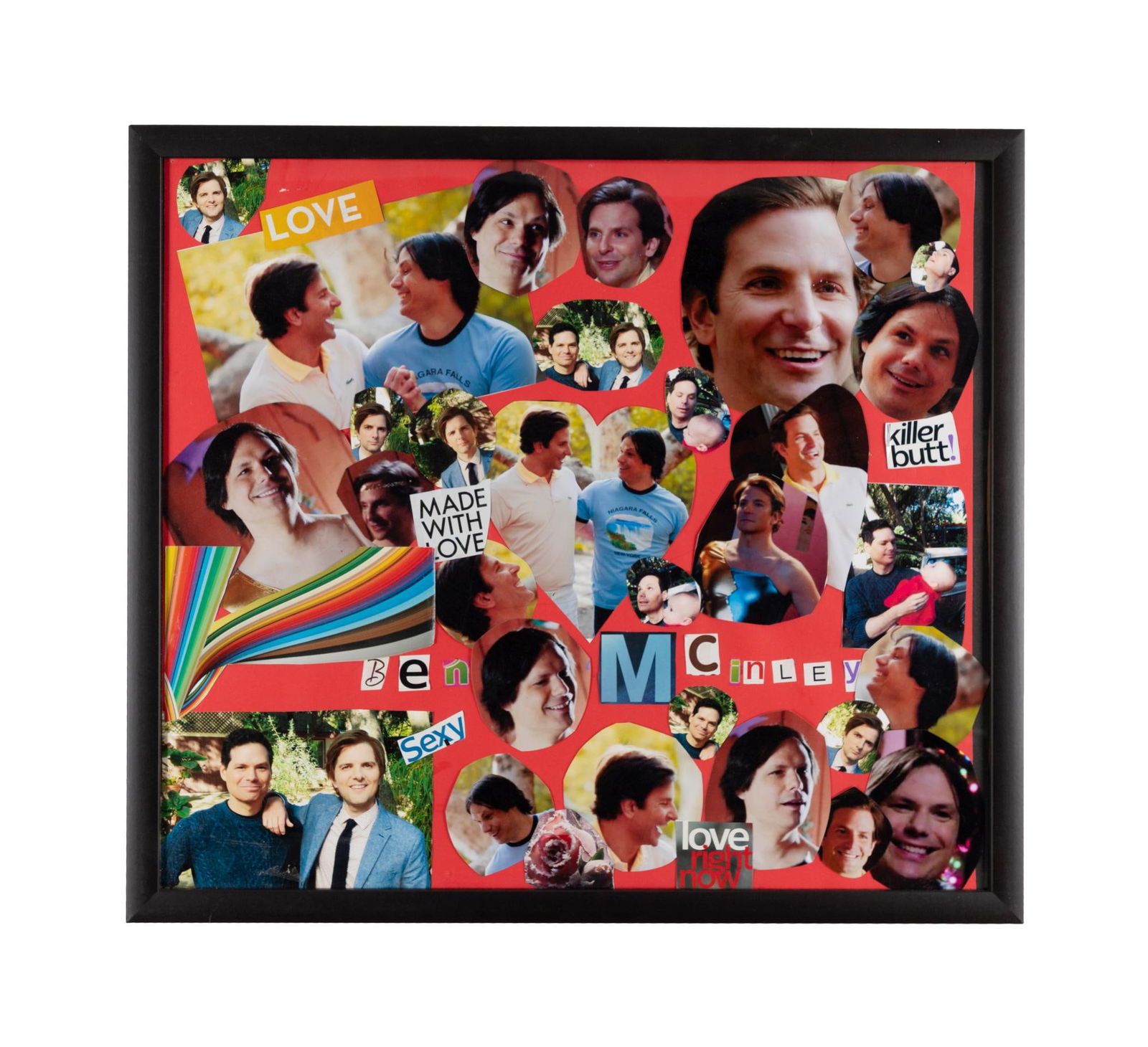 Wet Hot American Summer: 10 Years Later | Framed Memory Collage Poster of Ben and McKinley (Bradley: A framed memory collage containing photographs of Ben and McKinley (Bradley Cooper/Adam Scott and Michael Ian Black) from the fifth episode ("King of Camp") of the sequel series Wet Hot Amer