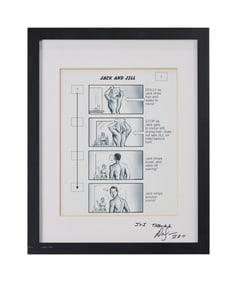 Jack and Jill | Dennis Dugan Signed Storyboard