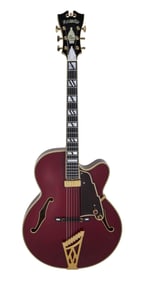 Joe Walsh | Paul McCartney "Live Kisses" D'Angelico YL-2 Hollowbody Guitar, Wine Red Transparent