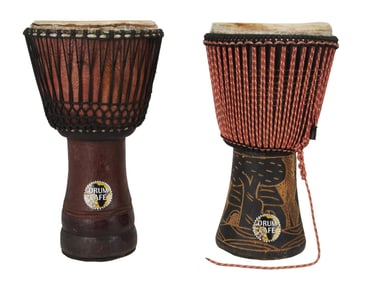 Joe Walsh I Pair of Drum Cafe Djembe Drums (2)