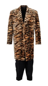 Joe Walsh I "Zoots" Tiger Print Overcoat and Dress Pants