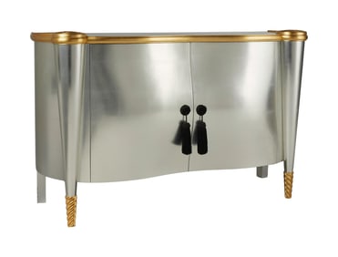 Joe Walsh | Colombo Stile Silver Leaf Cabinet