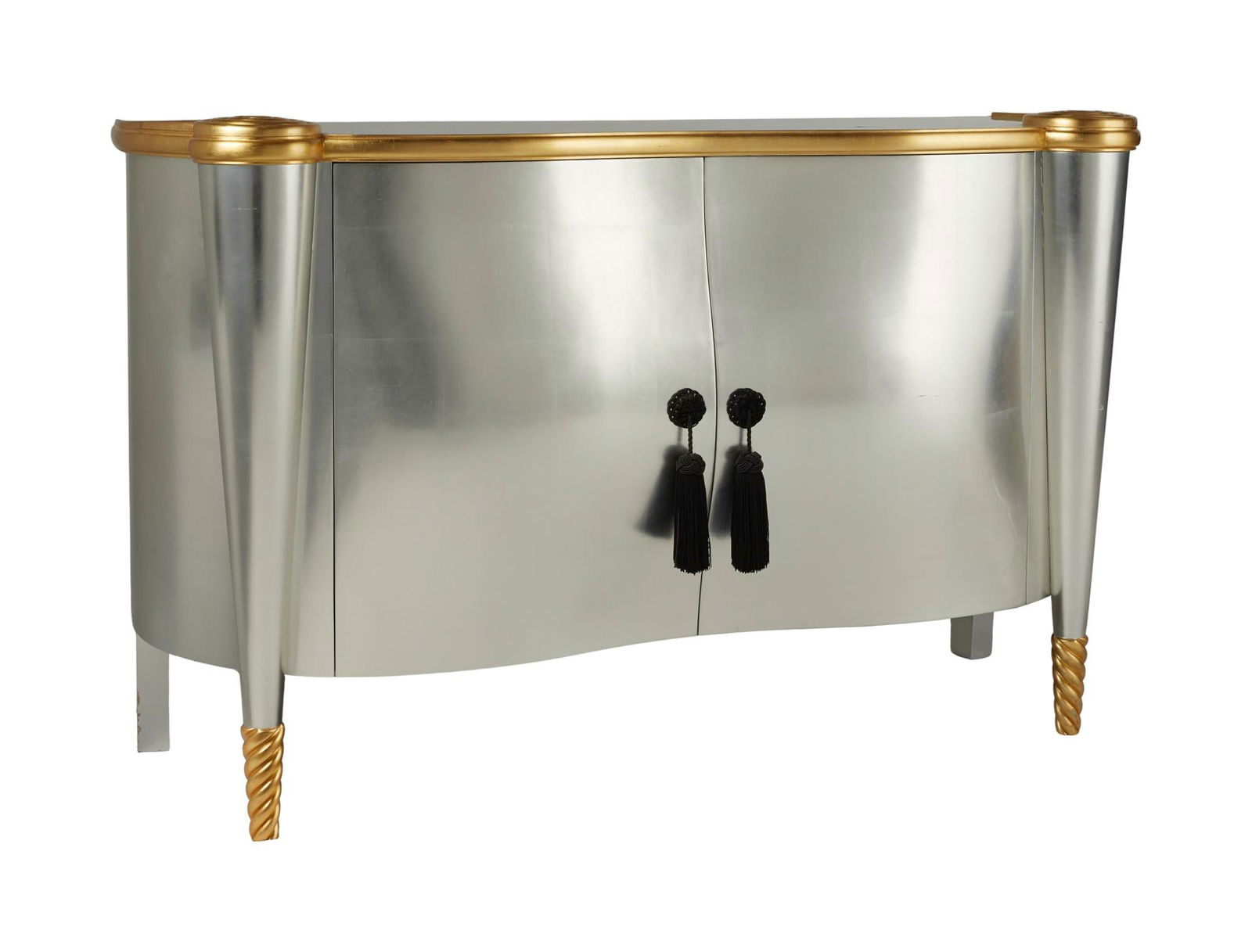 Joe Walsh | Colombo Stile Silver Leaf Cabinet