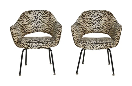 Joe Walsh | Pair of Eero Saarinen Style Executive Armchairs