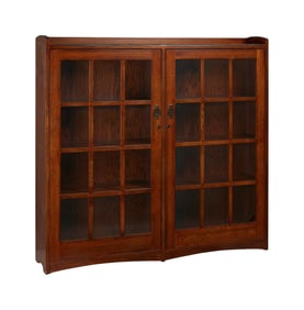 Joe Walsh | American Mission Style Double Bookcase Cabinet