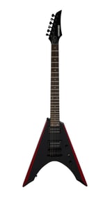 Joe Walsh | Stage Played Fernandes Vortex Deluxe Limited Edition, Black & Red With Photo