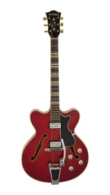 Joe Walsh I c.1965 Hofner Verithin Electric Guitar, Cherry Red