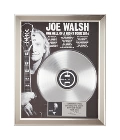 Joe Walsh I Commemorative 2016 "One Hell of A Night" Tour Display