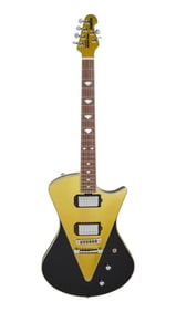 Joe Walsh | Promotional Image Music Man Armada Electric Guitar, Black and Gold With Photo
