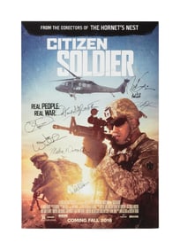Joe Walsh I Signed and Cast-Member Signed "Citizen Soldier" Film Poster