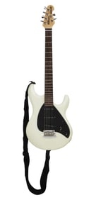Joe Walsh | Stage Played Ernie Ball Music Man Silhouette Special SSS Tremolo, White With Photo
