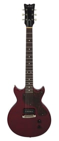 Joe Walsh | Whitfill Little Paul Double Cut Solidbody Electric Guitar, Cherry Red