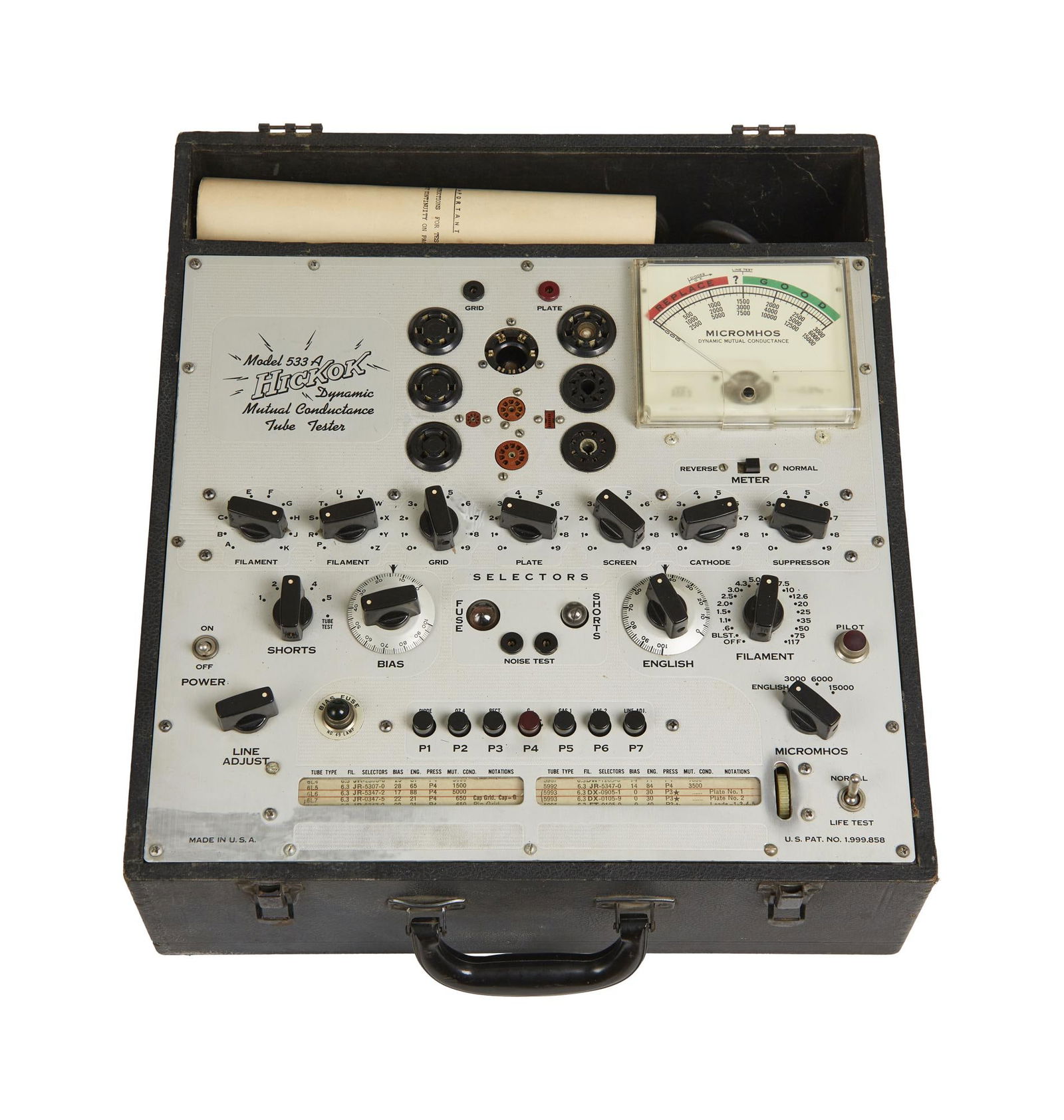 Joe Walsh | Hickock 533A Tube Tester with Manual (1 of 4)