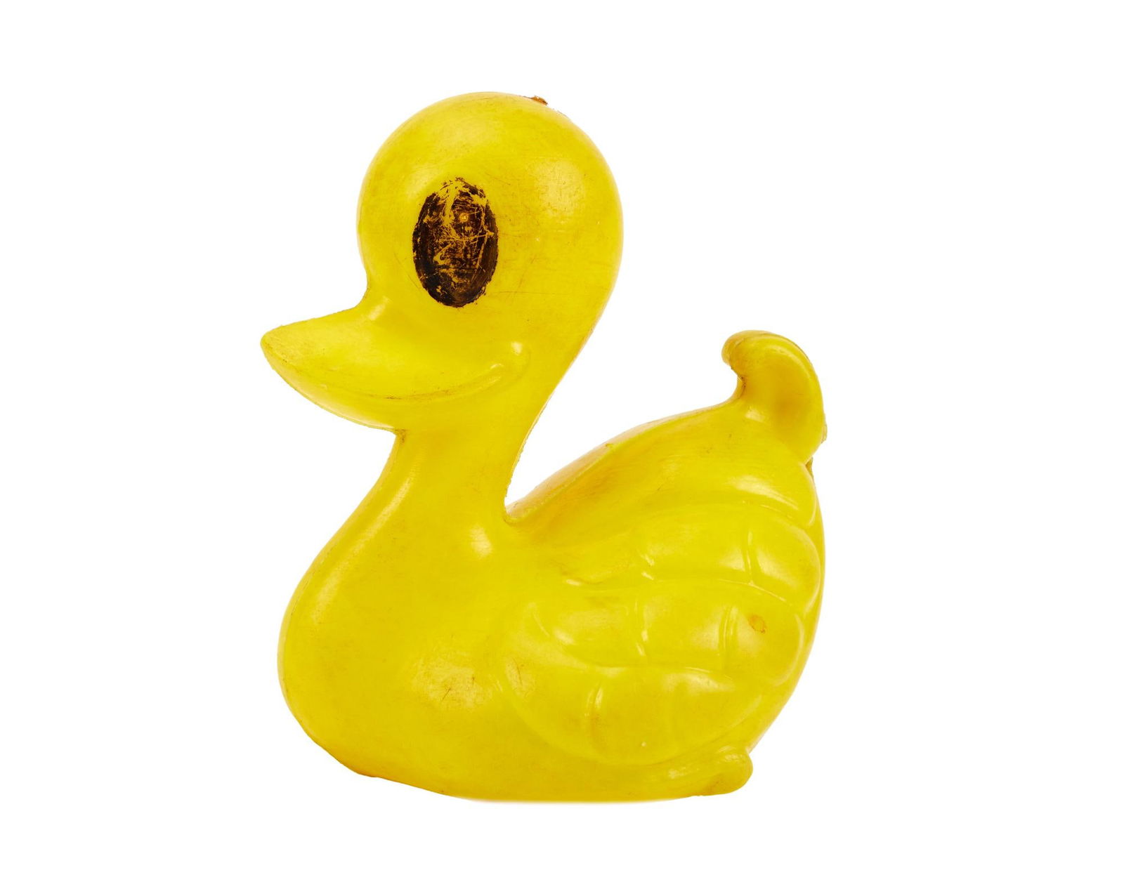 Saltburn | Felix Catton (Jacob Elordi) Rubber Duck Bath Toy Prop: Screen used rubber duck prop from the infamous scene in Saltburn (Amazon MGM Studios, 2023) where Oliver Quick (Barry Keoghan) lustfully drinks used bathtub water. The bottom of the duck bears th