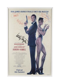 A View to A Kill | Duran Duran Signed One-Sheet Film Poster with Other Advertising Items