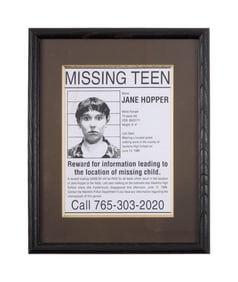 Stranger Things | Missing "Eleven" Flyer with Barb Holland Photo