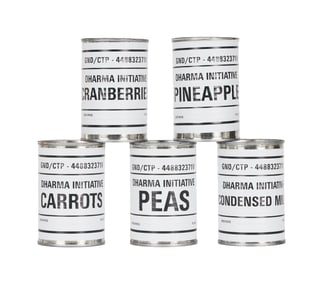 Lost | Dharma Food Can Props (A)