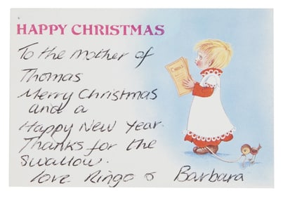 Thomas & Friends | Ringo Starr and Barbara Bach Christmas Note