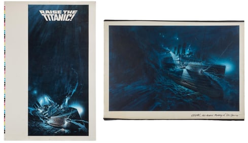 Raise the Titanic | Original Poster Design with Printer's Proof Copy