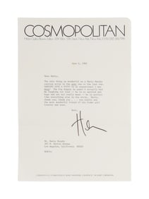 Helen Gurley Brown | 1985 Signed Letter