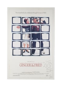 Federico Fellini | Signed One-Sheet Film Poster from "Ginger & Fred"