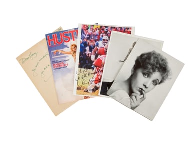 Harry Dean Stanton | Items Signed by Carole King, Tim Harris, and Marjoe Gortner (with Others)