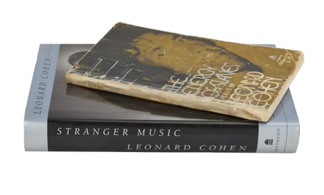 Harry Dean Stanton | Leonard Cohen Signed and Inscribed "Stranger Music" with Gifted "The Energy of