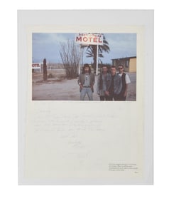Harry Dean Stanton | Bono Signed Sheet