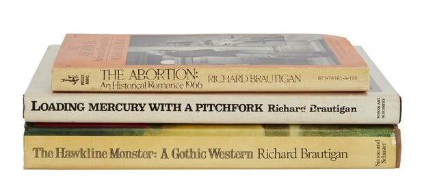 Harry Dean Stanton | Richard Brautigan Signed and Inscribed "The Abortion," "The Hawkline Monster,"