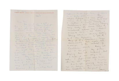 Harry Dean Stanton | James Mason Handwritten and Signed Letter