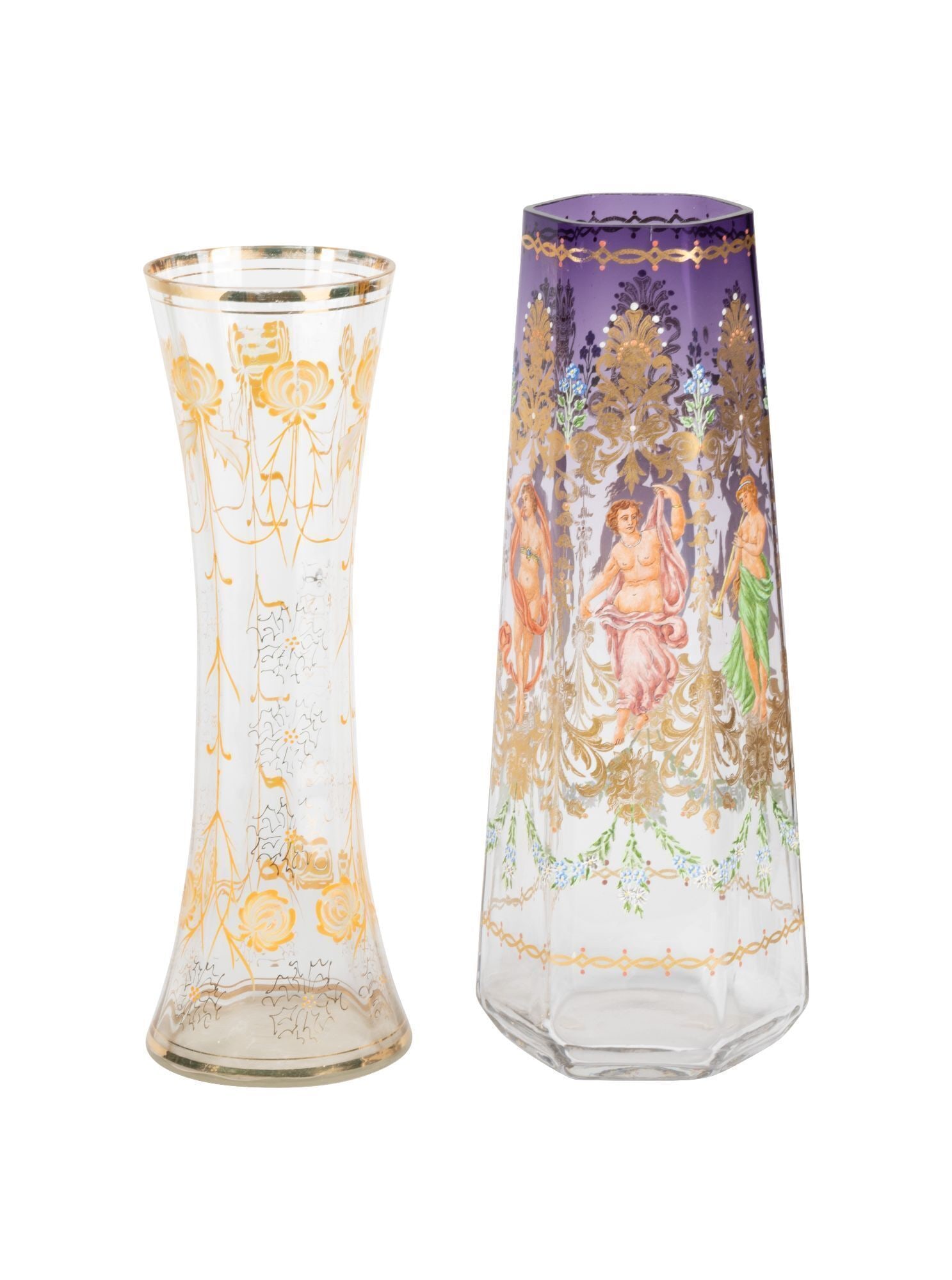 Whoopi Goldberg | Two Continental Painted Glass Vases (1 of 3)
