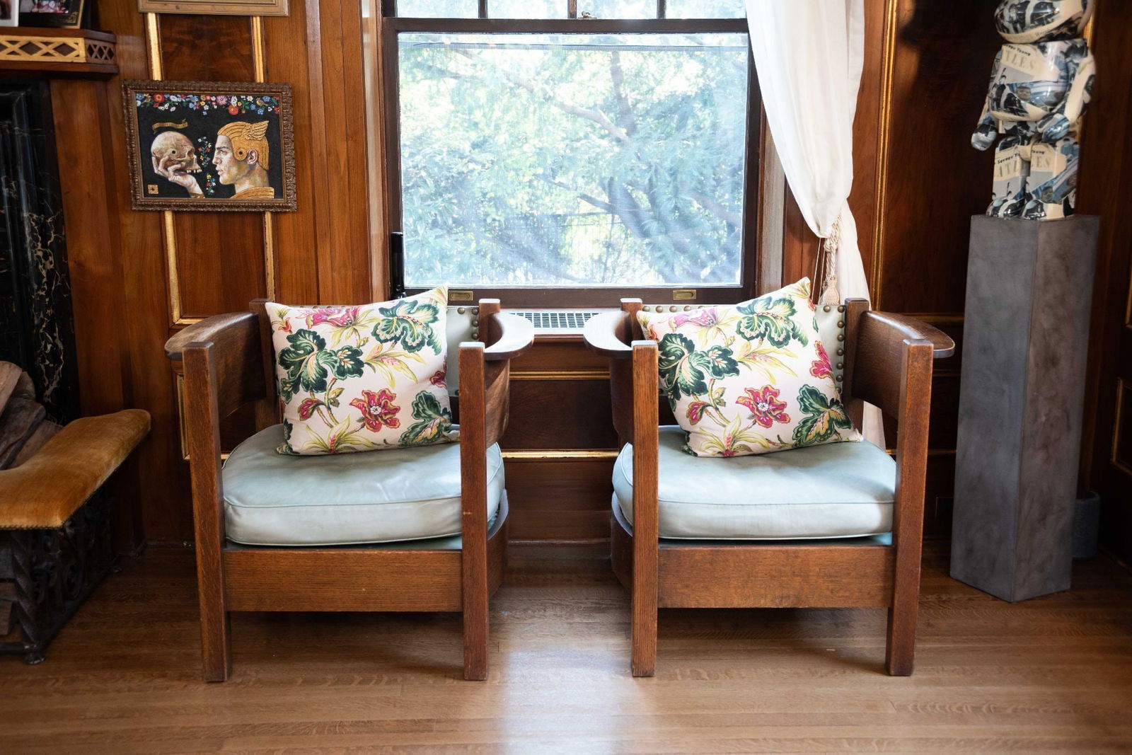 Whoopi Goldberg | Pair of Arts and Crafts Mission Style Armchairs (1 of 3)