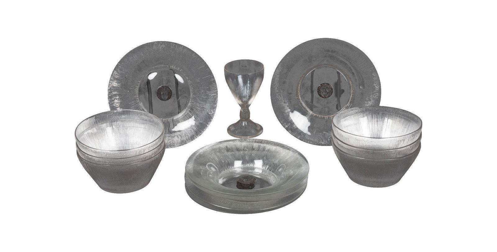 Whoopi Goldberg | R. Lalique Set of Vigne Strie Noir Tableware (1 of 5)