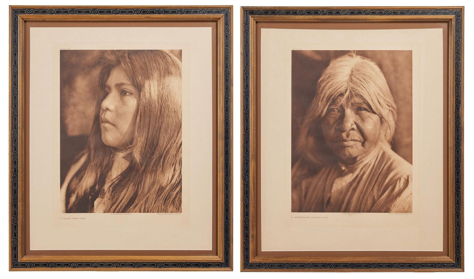 Whoopi Goldberg | Two Edward S. Curtis Photogravures, "Coast Pomo Girl" and "Chukchansi" (1 of 3)