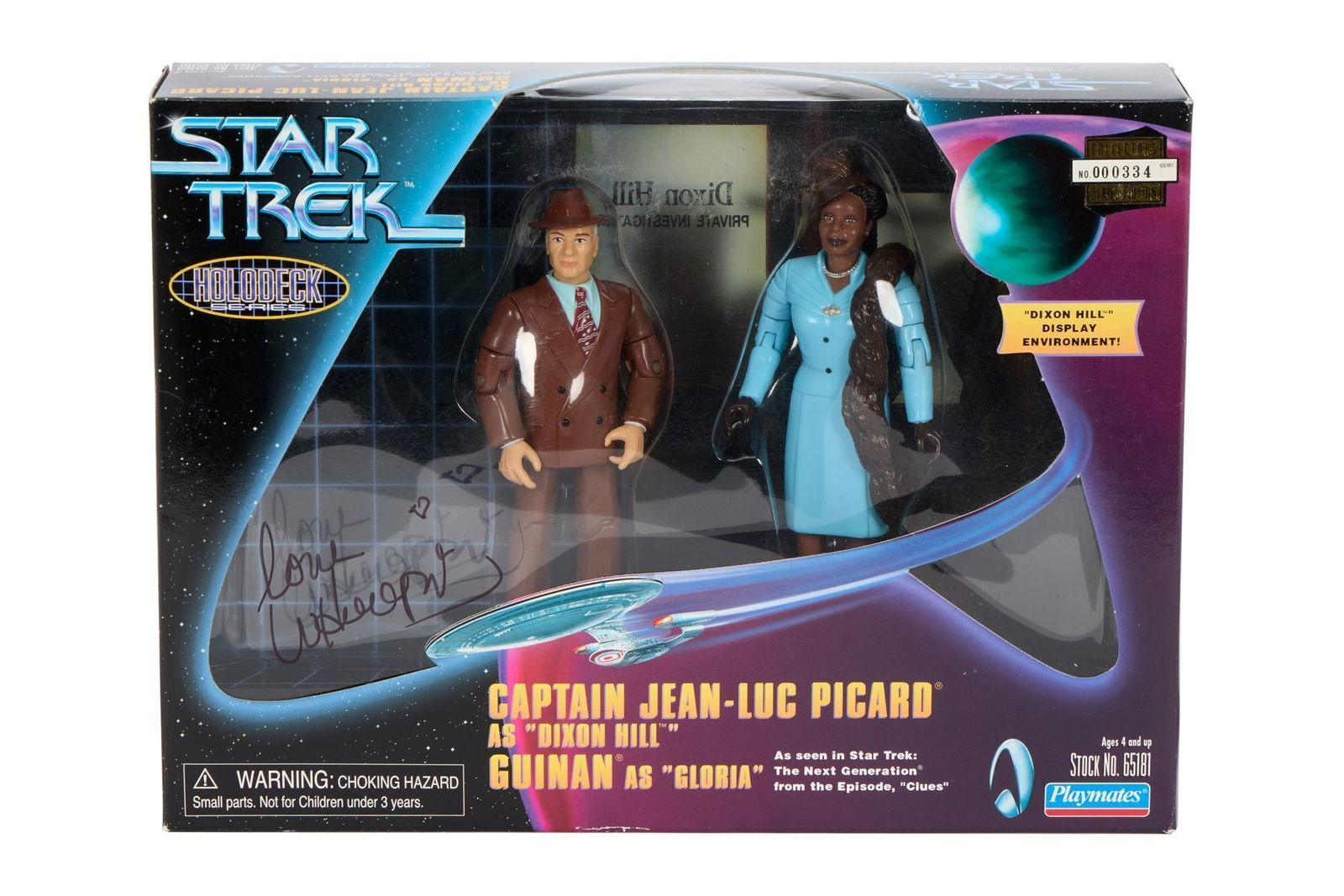 Whoopi Goldberg | 1990s Signed "Star Trek: The Next Generation" Guinan and Picard Figurines (1 of 3)